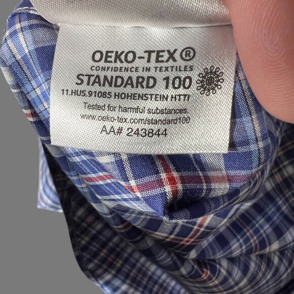 Ralph Lauren Men's Blue Plaid Long-Sleeve Button-Up Shirt XL - Picture 5 of 7